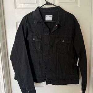 NWT Old Navy womens Black Denim Jacket